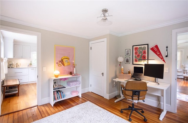 280 S Pierce Rd, East Greenwich, RI 02818 - office with wood finished floors and crown molding