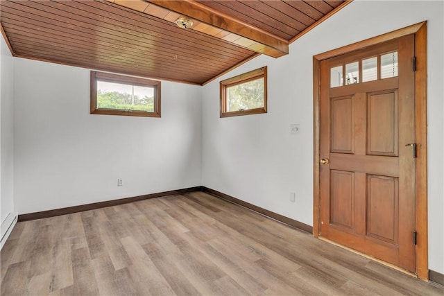37 Joseph St, Providence, RI 02904 - foyer featuring wooden ceiling and light wood-type flooring
