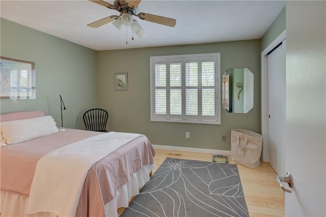 3399 Post Rd Unit 4, Warwick, RI 02886 - bedroom featuring wood finished floors, ceiling fan, and a closet