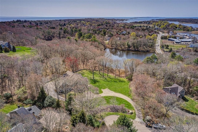 7 Spring Pond Rd, Westerly, RI 02891 - aerial overview of property's location featuring a large body of water