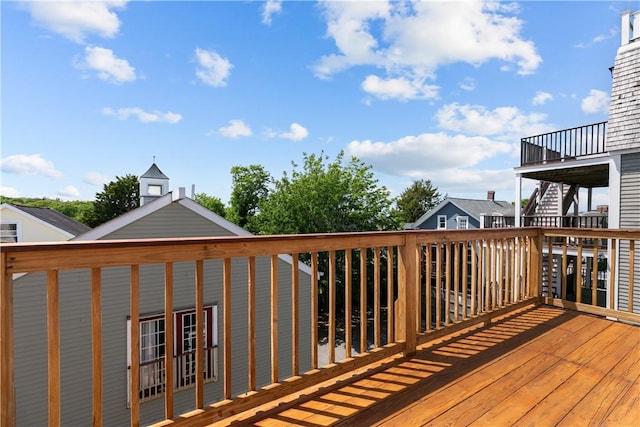 621 Thames St Unit C, Newport, RI 02840 - wooden terrace featuring stairs