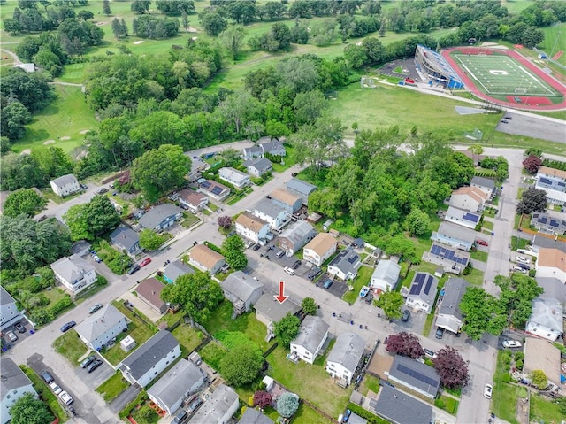 22 Gage St Unit 101, Providence, RI 02909 - aerial overview of property's location featuring nearby suburban area and a tree filled landscape