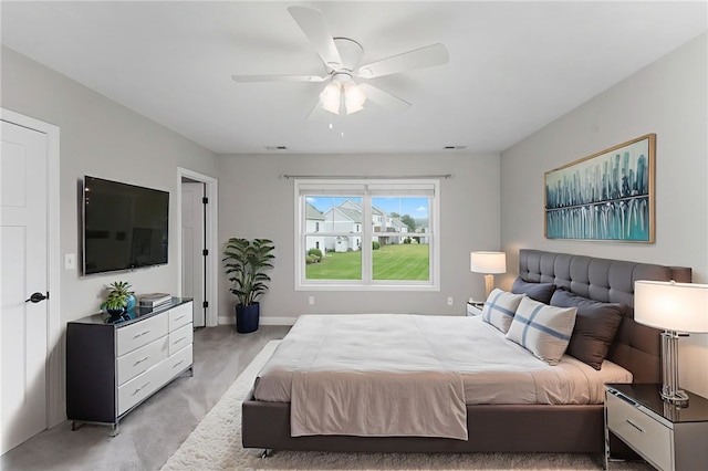 6 Jupiter Ln Unit B, Richmond, RI 02898 - bedroom featuring a ceiling fan and light colored carpet