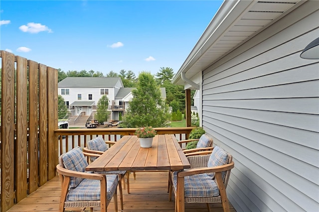 6 Jupiter Ln Unit B, Richmond, RI 02898 - deck with outdoor dining space and a residential view