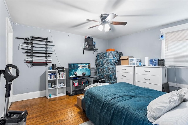 9 Nickerson St, Pawtucket, RI 02860 - bedroom with hardwood / wood-style floors and a ceiling fan