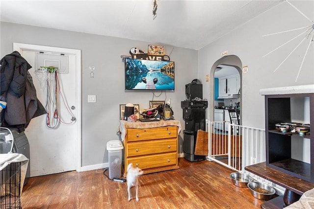 9 Nickerson St, Pawtucket, RI 02860 - dining area with wood finished floors and arched walkways