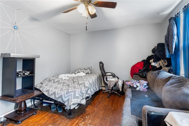 9 Nickerson St, Pawtucket, RI 02860 - bedroom with hardwood / wood-style flooring and a ceiling fan