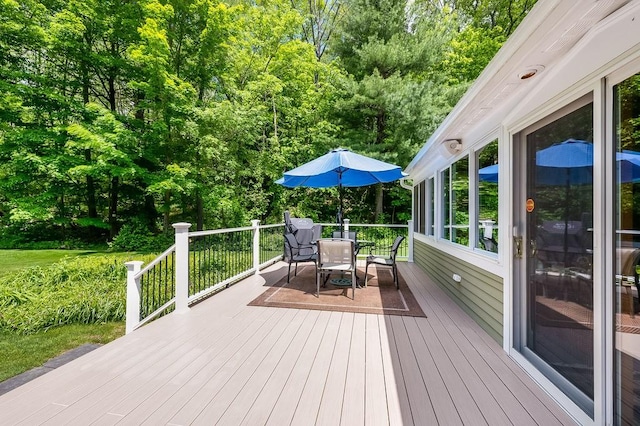 2470 W St, Wrentham, MA 02093 - deck with outdoor dining space