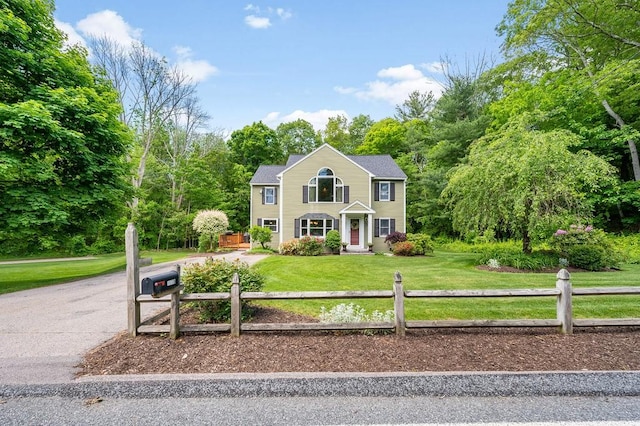 2470 W St, Wrentham, MA 02093 - colonial home with a fenced front yard