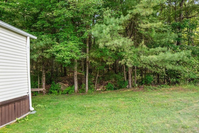 29 Cantaberry Ln, Coventry, RI 02816 - view of green lawn with a wooded view