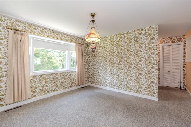 14 Meadow View Dr, Smithfield, RI 02917 - unfurnished room featuring carpet floors and wallpapered walls