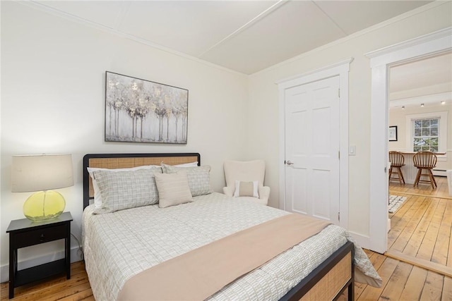 43 Cherry Ln Unit B, South Kingstown, RI 02879 - bedroom featuring hardwood / wood-style floors and ornamental molding