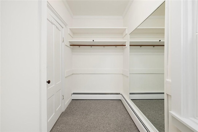 43 Cherry Ln Unit B, South Kingstown, RI 02879 - spacious closet with carpet floors and a baseboard radiator