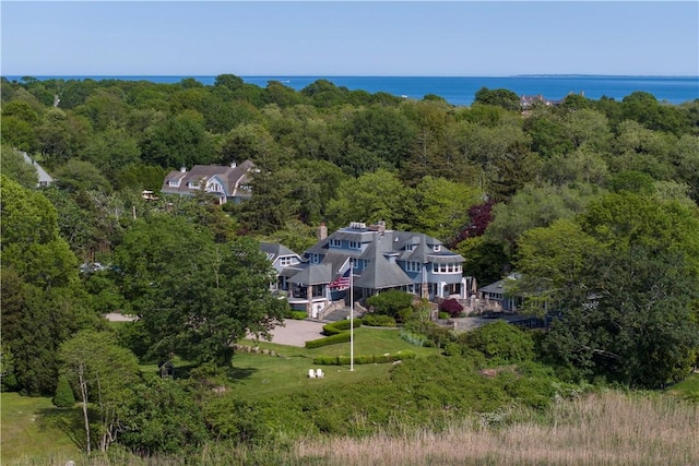 121 Avondale Rd, Westerly, RI 02891 - view of subject property with a forest and a nearby body of water