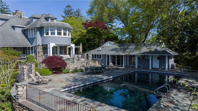 121 Avondale Rd, Westerly, RI 02891 - view of pool featuring a patio and an outbuilding