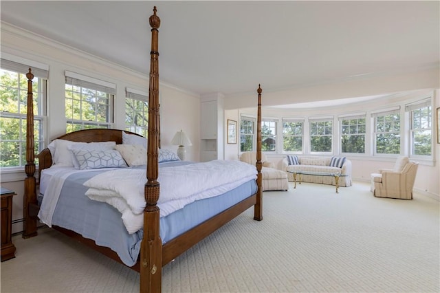 121 Avondale Rd, Westerly, RI 02891 - bedroom with multiple windows, crown molding, and carpet