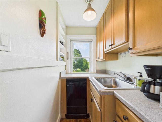 19 Remington St, Warwick, RI 02888 - kitchen with dishwasher, light countertops, and brown cabinets