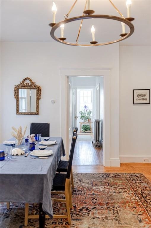 12 Poplar St, Newport, RI 02840 - dining room with a chandelier and wood finished floors