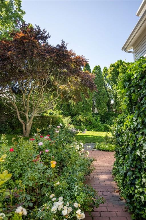 12 Poplar St, Newport, RI 02840 - view of yard