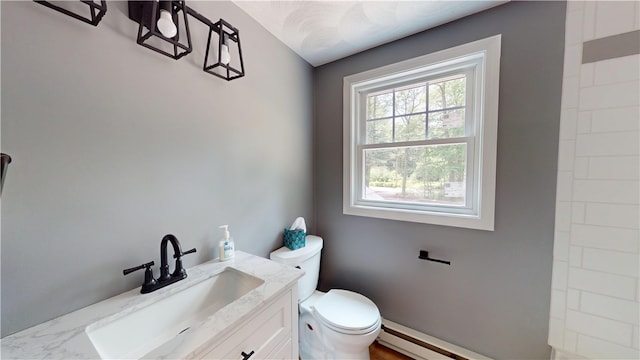 112 Cranberry Ridge Rd, Glocester, RI 02857 - full bath featuring vanity and a baseboard heating unit