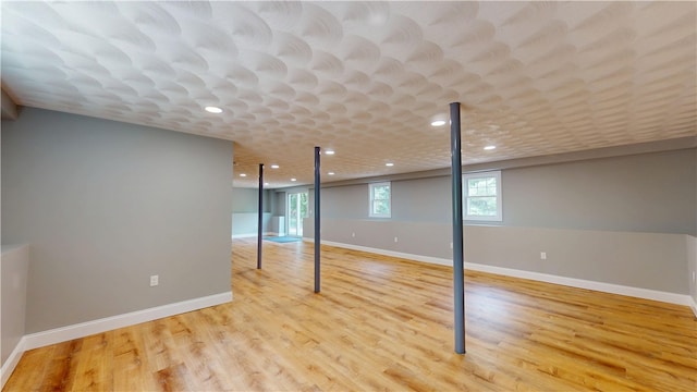 112 Cranberry Ridge Rd, Glocester, RI 02857 - below grade area featuring recessed lighting and wood finished floors