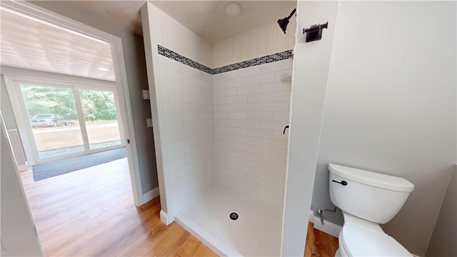 112 Cranberry Ridge Rd, Glocester, RI 02857 - full bath featuring a stall shower and wood finished floors