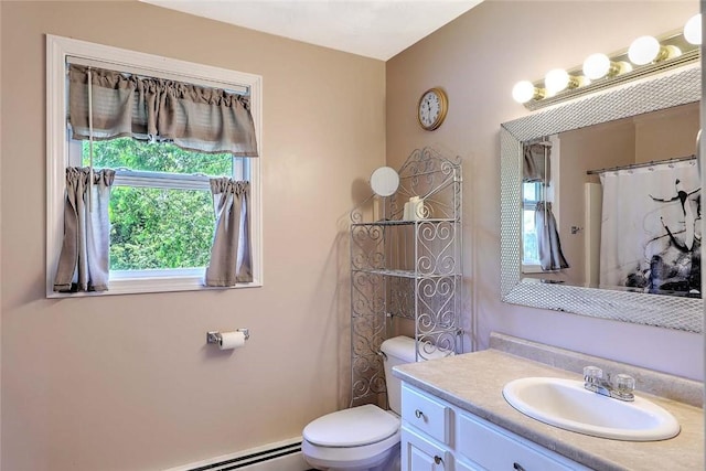827 Anthony Rd, Portsmouth, RI 02871 - bathroom with vanity and baseboard heating
