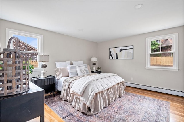 60 Webb Ave, Warwick, RI 02889 - bedroom featuring wood finished floors and baseboard heating