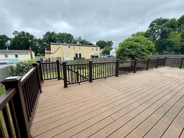 30 Hoover St, West Warwick, RI 02893 - deck featuring a fenced backyard