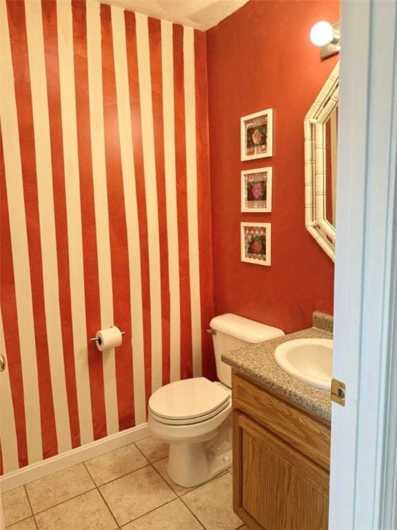 30 Hoover St, West Warwick, RI 02893 - half bath with tile patterned flooring and vanity