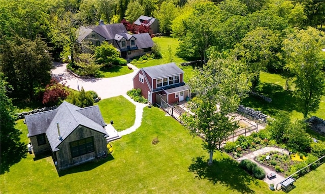 1049 Matunuck Schoolhouse Rd, South Kingstown, RI 02879 - aerial view of property and surrounding area featuring a heavily wooded area