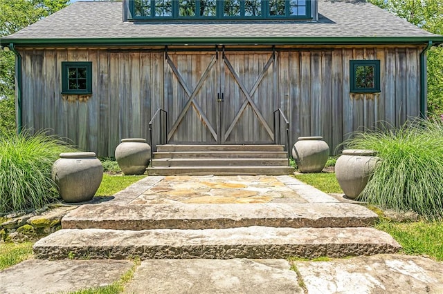 1049 Matunuck Schoolhouse Rd, South Kingstown, RI 02879 - view of outbuilding featuring entry steps