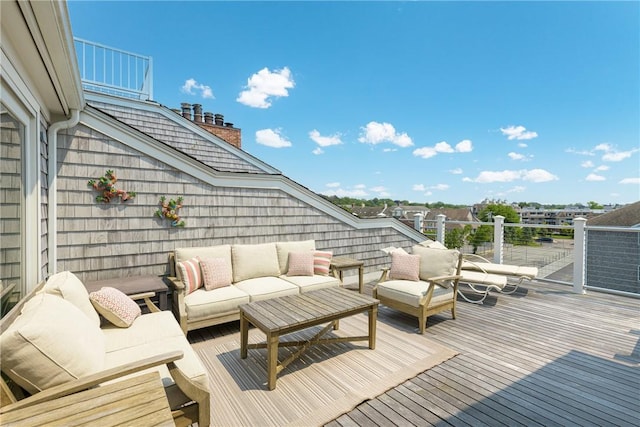 31 Coddington Unit 24, Newport, RI 02840 - deck featuring an outdoor hangout area