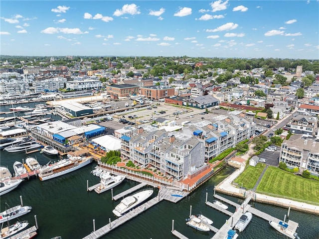 31 Coddington Unit 24, Newport, RI 02840 - bird's eye view of a marina and a large body of water