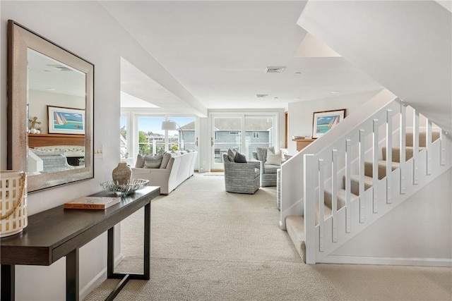 31 Coddington Unit 24, Newport, RI 02840 - stairway with carpet floors and baseboards