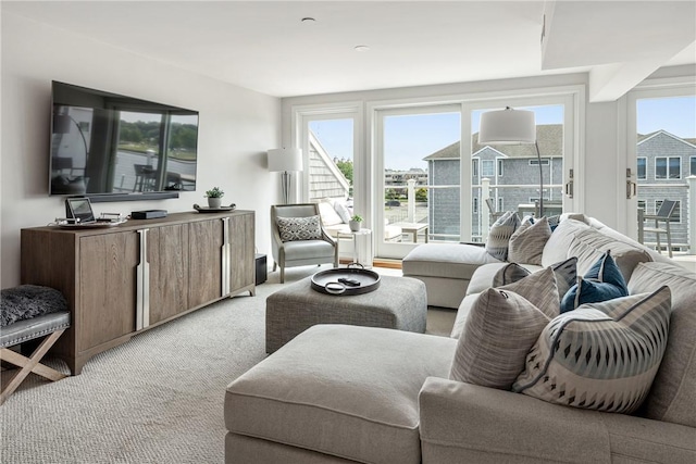 31 Coddington Unit 24, Newport, RI 02840 - living area with light colored carpet