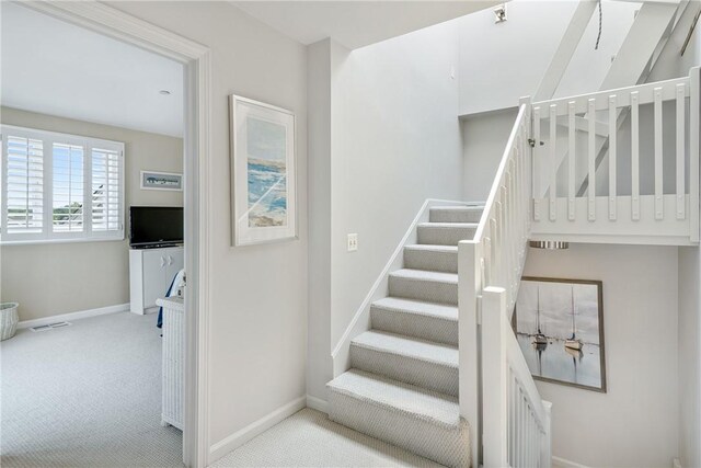 31 Coddington Unit 24, Newport, RI 02840 - stairs featuring carpet floors