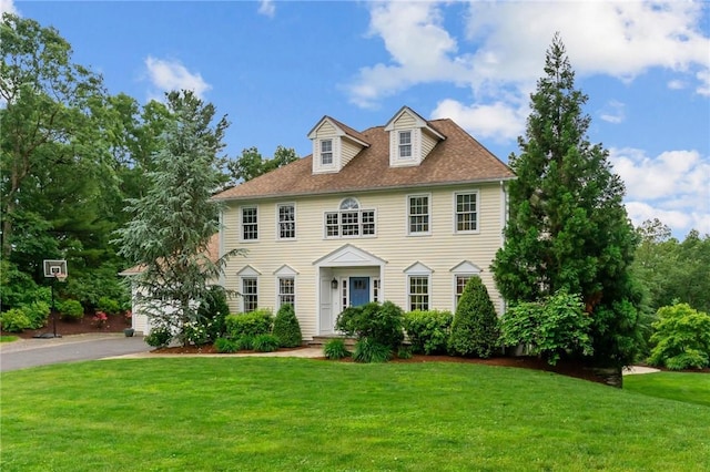 6 Jasons Grant Dr, Cumberland, RI 02864 - colonial-style house with a front yard and a shingled roof