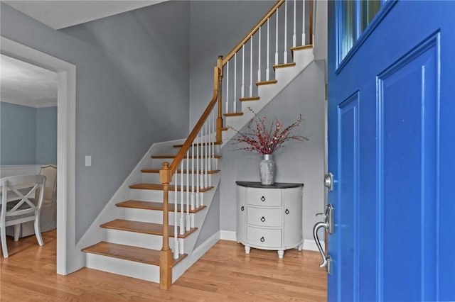 6 Jasons Grant Dr, Cumberland, RI 02864 - entryway with wood finished floors and stairway