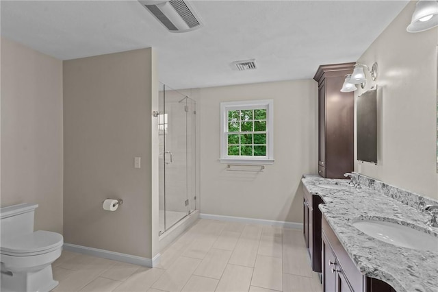 6 Jasons Grant Dr, Cumberland, RI 02864 - full bath featuring double vanity, a stall shower, and tile patterned floors