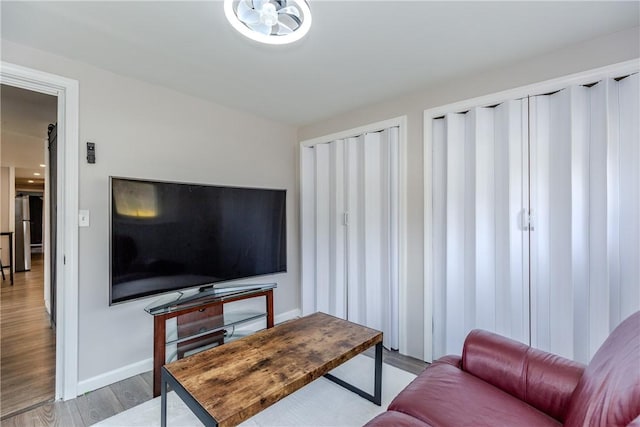 56 Park Ln, Coventry, RI 02816 - living room featuring wood finished floors and baseboards