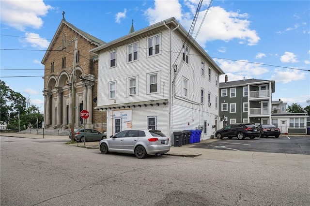 76 Slater St, Pawtucket, RI 02860 - view of property featuring uncovered parking