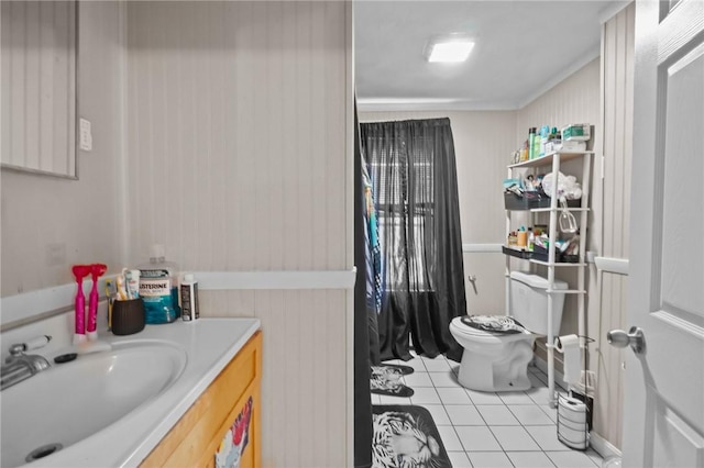 76 Slater St, Pawtucket, RI 02860 - bathroom with tile patterned flooring and vanity