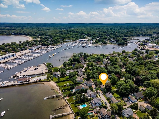 34 Pleasant St, North Kingstown, RI 02852 - view of property location featuring a marina and a nearby body of water