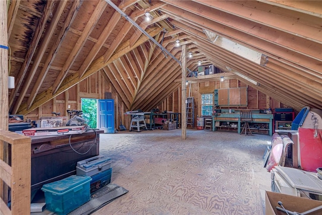 34 Pleasant St, North Kingstown, RI 02852 - view of unfinished attic