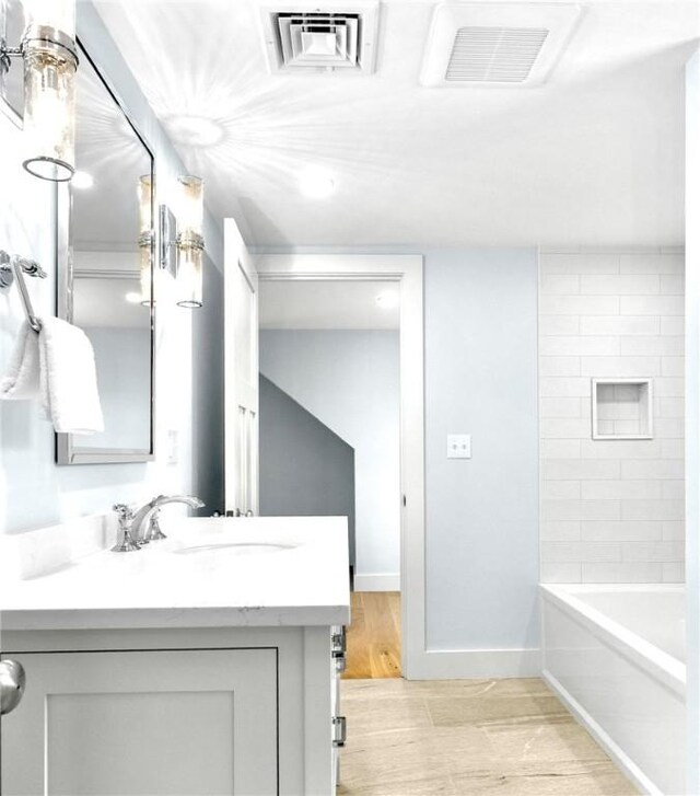 420 Long Hwy, Little Compton, RI 02837 - full bathroom featuring vanity and  shower combination