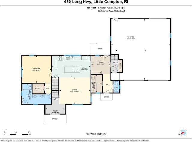 420 Long Hwy, Little Compton, RI 02837 - view of property floor plan