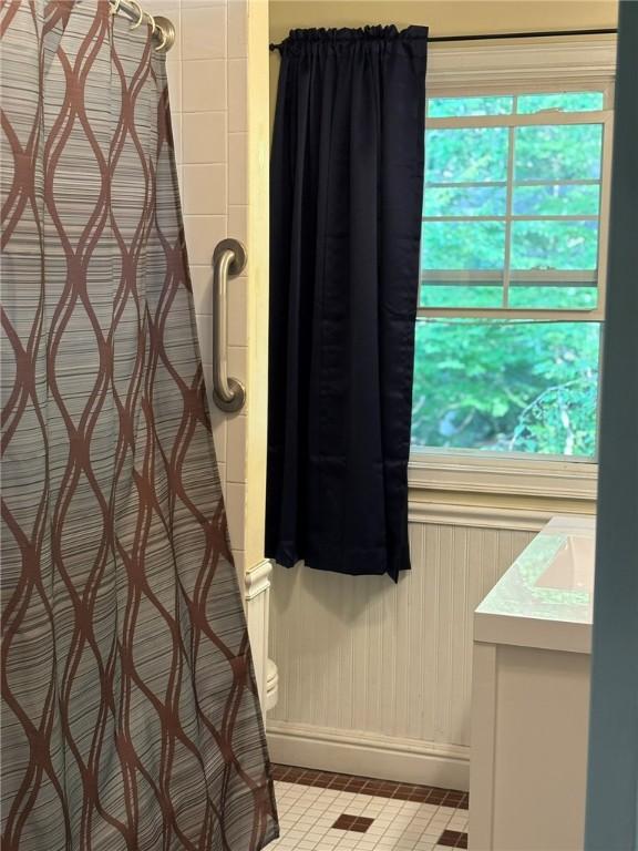 40 Anthony Rd, Foster, RI 02825 - full bath featuring vanity and a shower with shower curtain