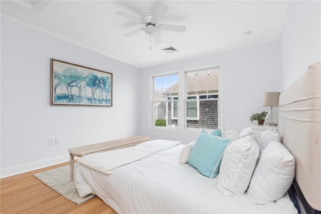 20 Narragansett Ave Unit 404, Narragansett, RI 02882 - bedroom featuring light wood finished floors and a ceiling fan