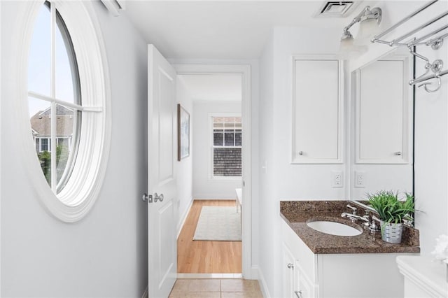 20 Narragansett Ave Unit 404, Narragansett, RI 02882 - bathroom with vanity and tile patterned flooring